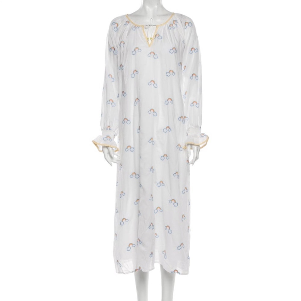 Rainbow Embroidered Nightgown Nap Dress